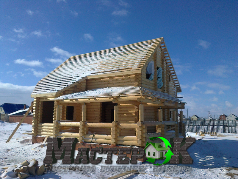 Строительстве домов из дерева в зимний период